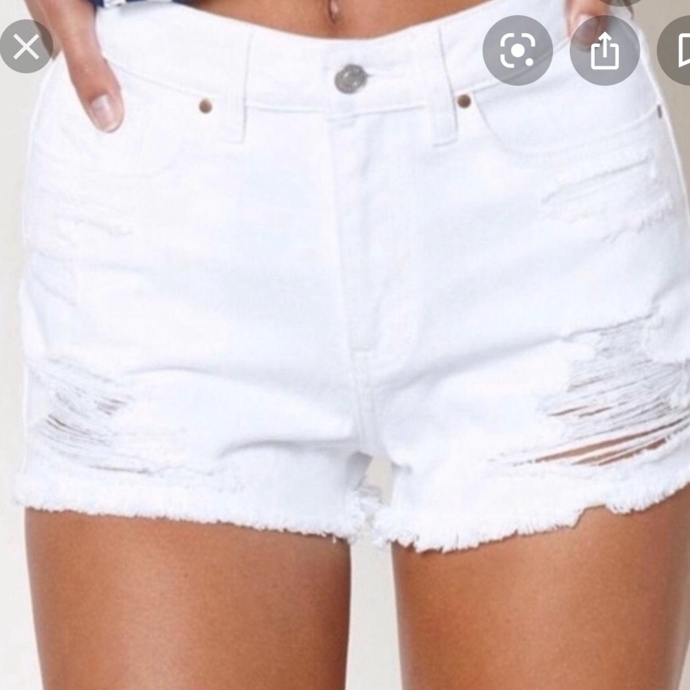 Pacsun White Shorts